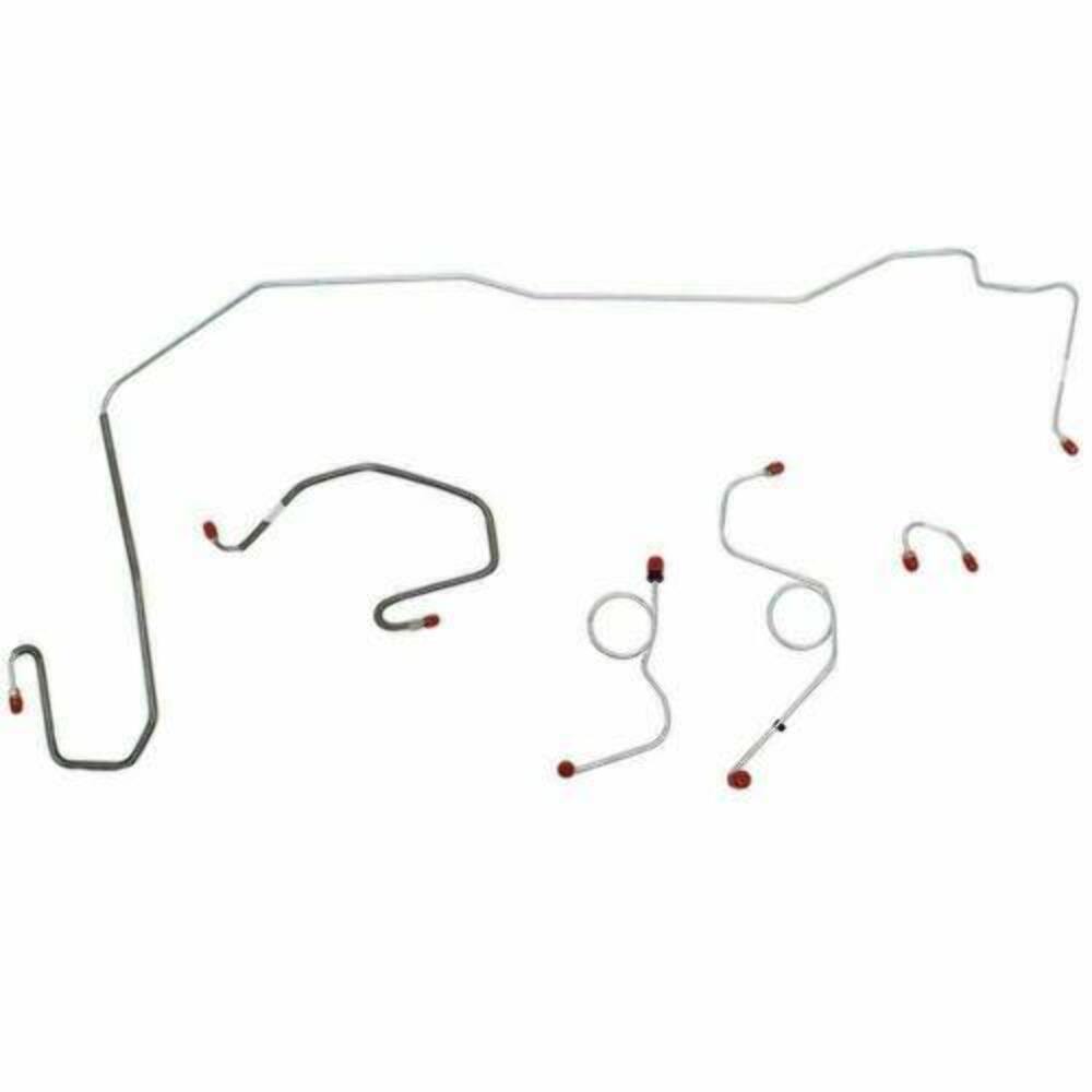 1970-71 Dodge Challenger Front Brake Line Kit Power Disc Brakes - EKT7003SS - Front Lines Car Part People