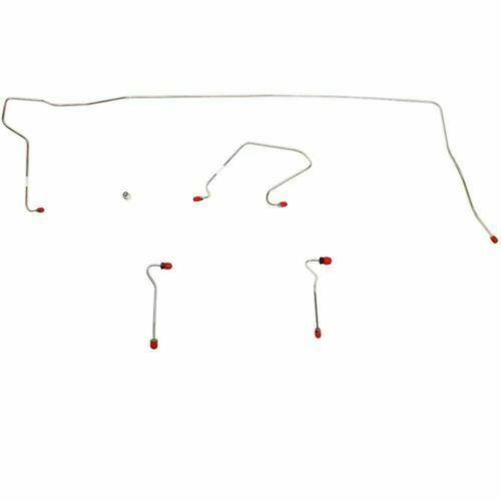 1970-74 Dodge Challenger Front Brake Line Kit Conversion Disc Brakes Stainless EKT7011SS