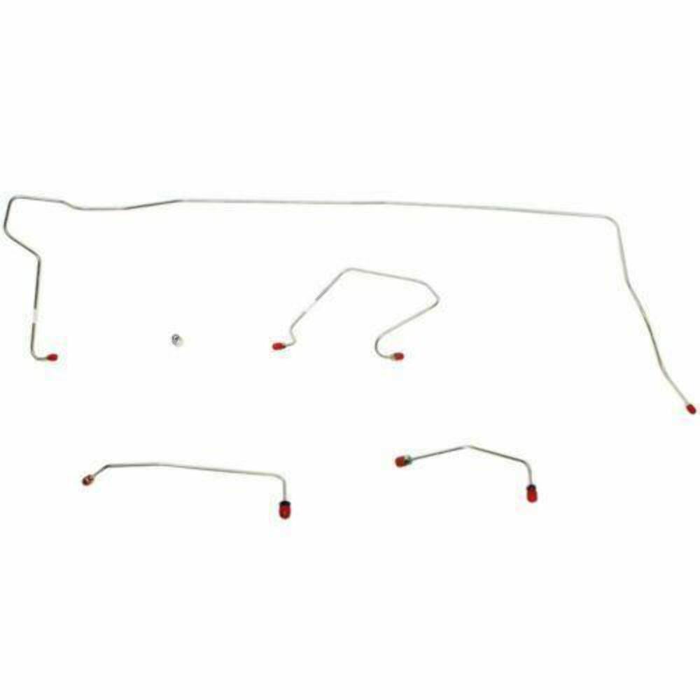 1970-74 Dodge Challenger Front Brake Line Kit Conversion Disc Brakes Stainless EKT7012SS