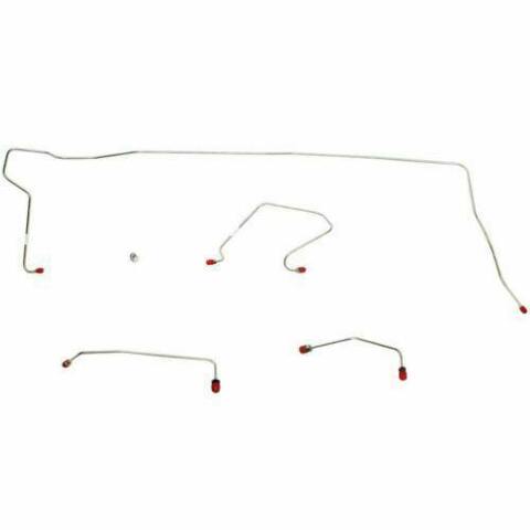 1970-74 Dodge Challenger Front Brake Line Kit Conversion Disc Brakes Stainless EKT7012SS