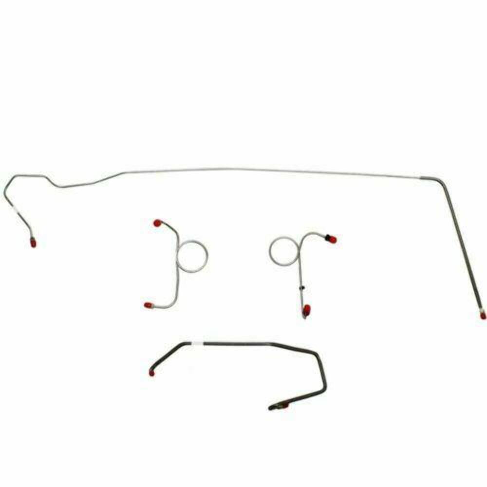 1972-73 Dodge Challenger Front Brake Line Kit Manual Disc Brakes - EKT7204OM - Front Lines Car Part People