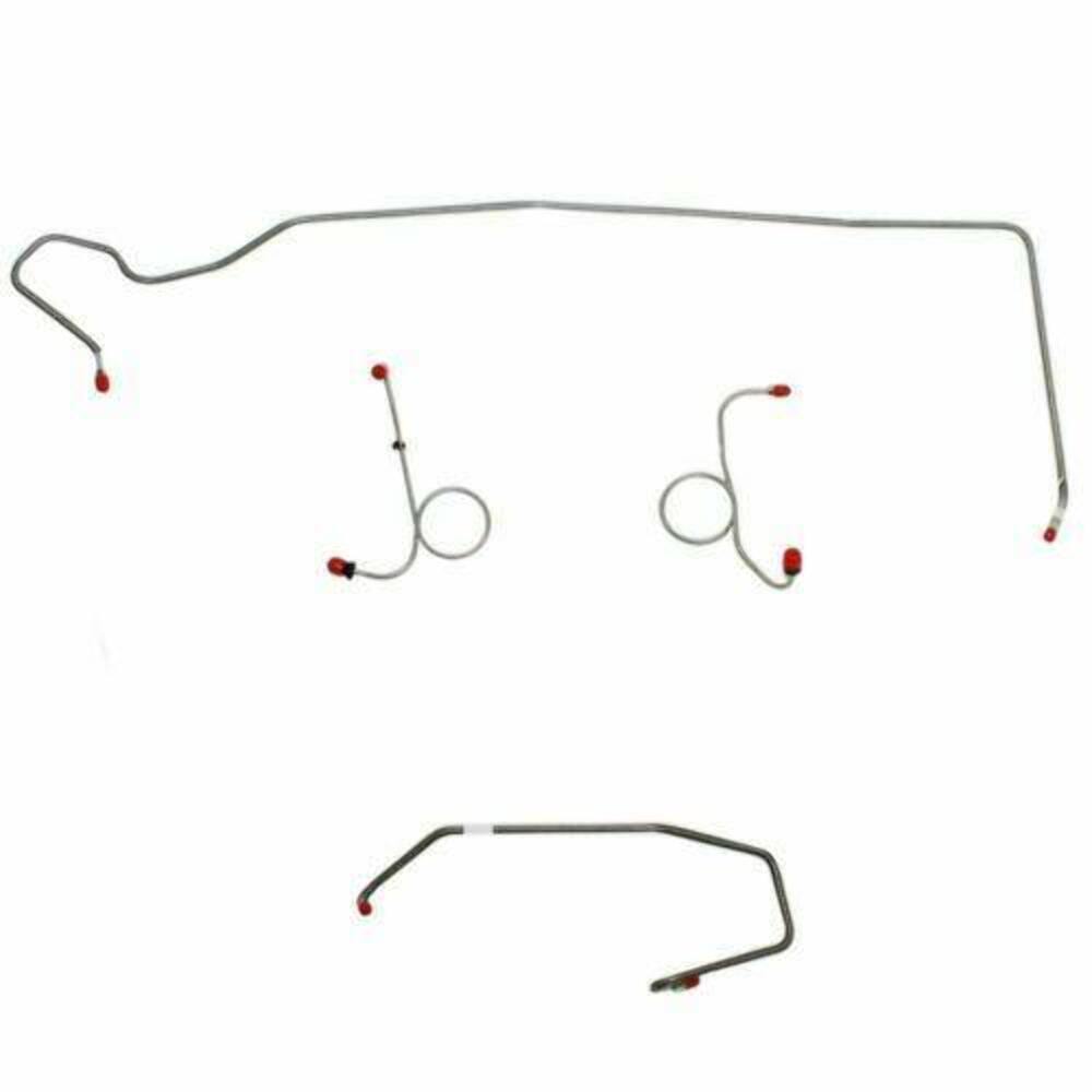 1974 Dodge Challenger Front Brake Line Kit Manual Disc Brakes - EKT7404SS - Front Lines Car Part People