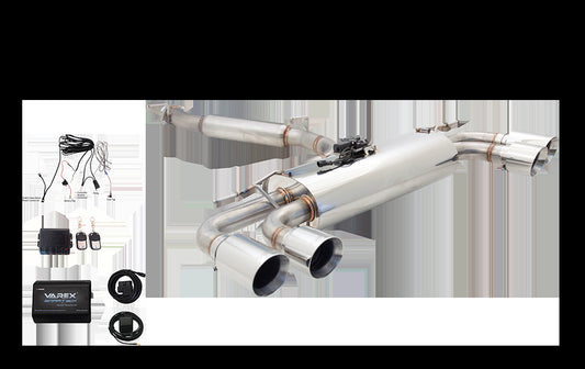 XFORCE ES-AS313S-VMKSB-CBS Varex S/S Cat-Back Exhaust System with Quad Rear Exit