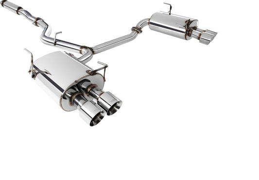 XFORCE Exhaust ES-SW26-CBS - 304 SS High Flow Cat-Back Exhaust w/ Quad Rear Exit