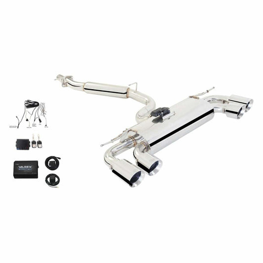 XFORCE Exhaust ES-VW11-VMKSB-CBS - Varex SS Cat-Back Exhaust w/Quad Rear Exit