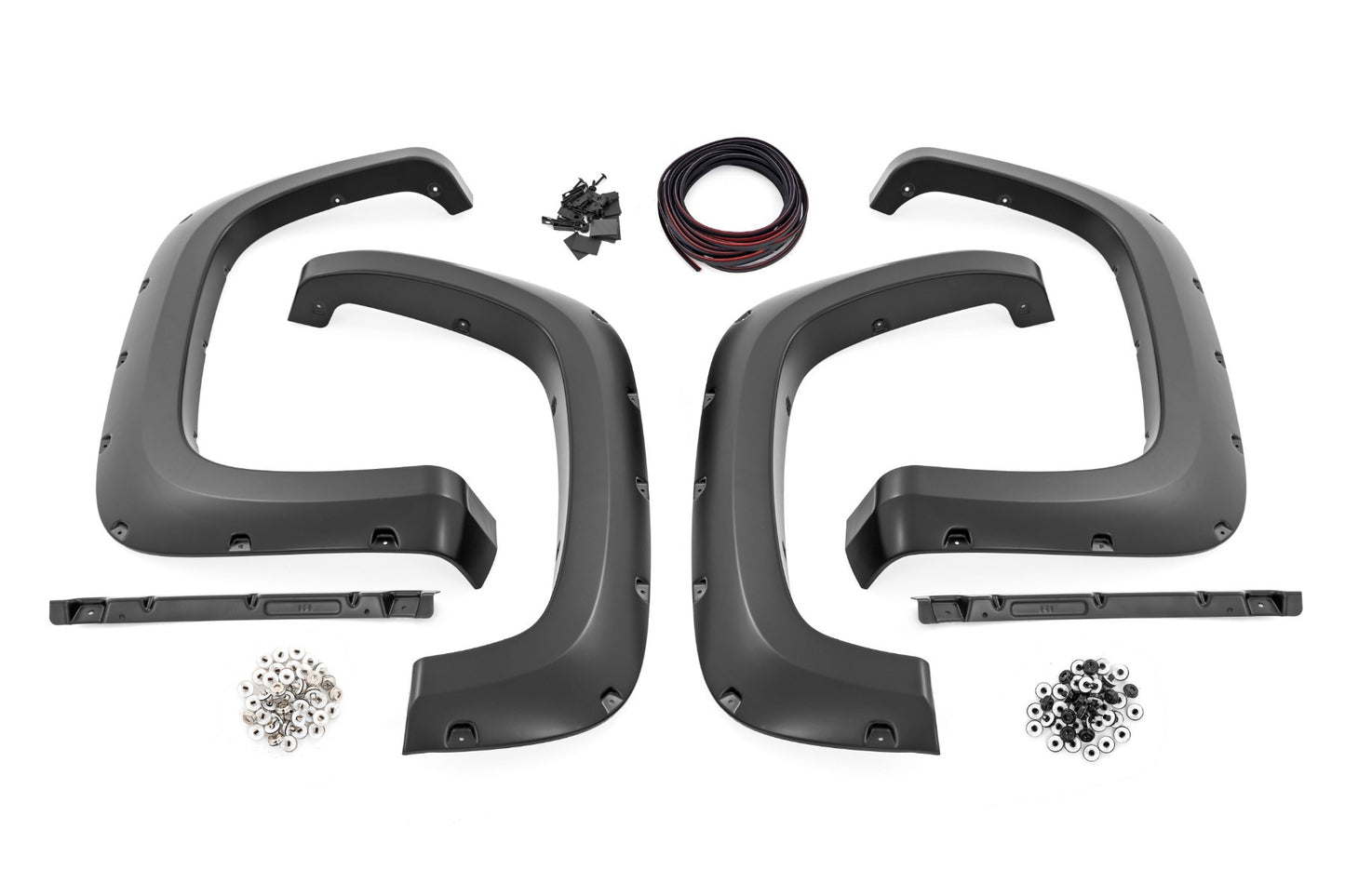 Fits Silverado 2500 HD(20-24) Pocket Fender Flare Silver Metallic F-C12011A-GAN