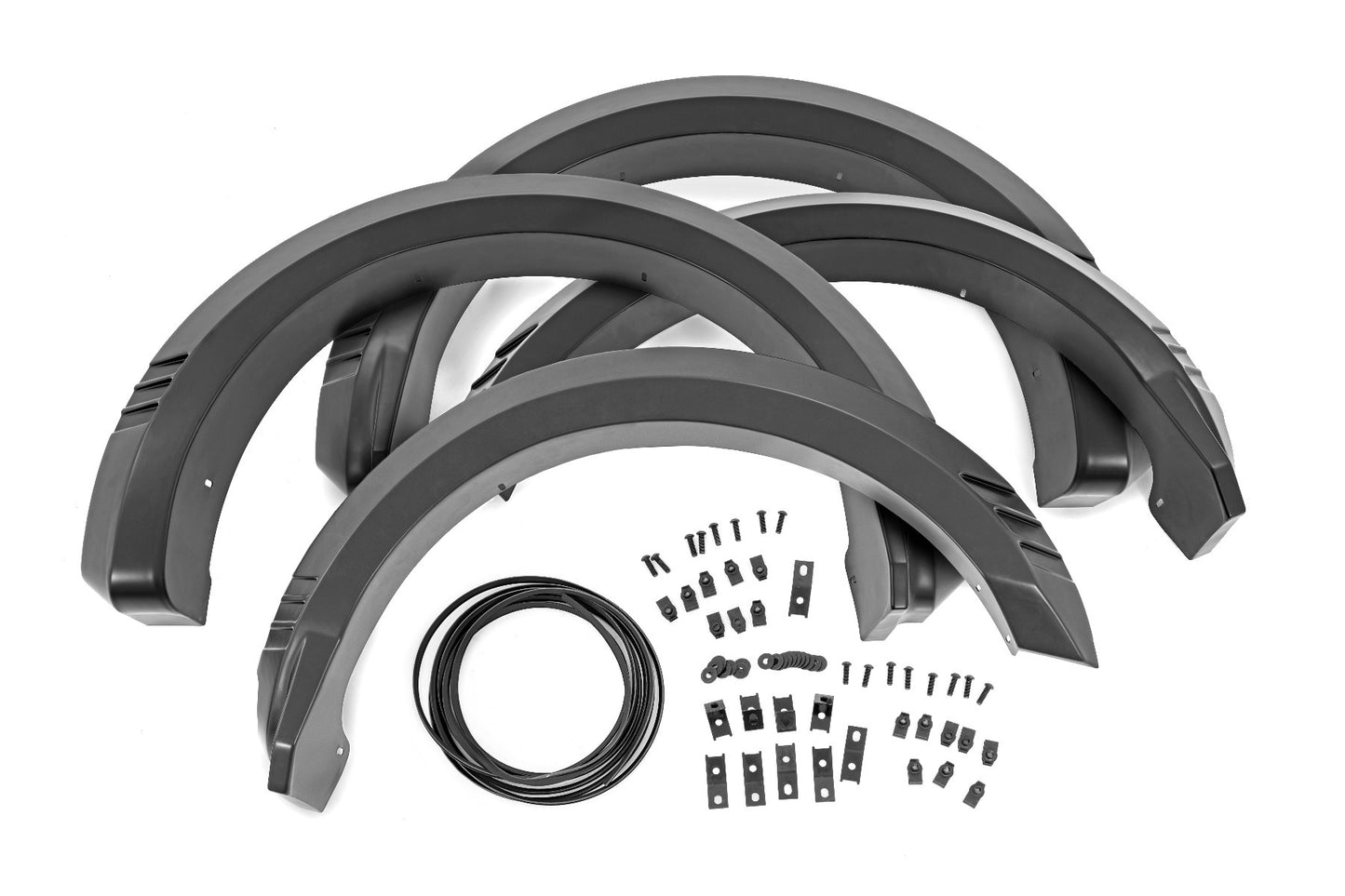 Fits Ford F-150 2&4WD (2021-2024) Fender Flares; SF1; Black; F-F320210A-RCGB