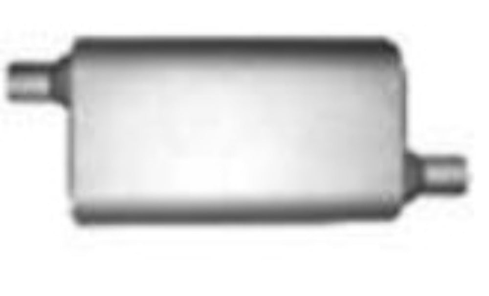 Jones Exhaust F524B Full Boar Truck Muffler 2.5 Inlet, 2.5 Outlet