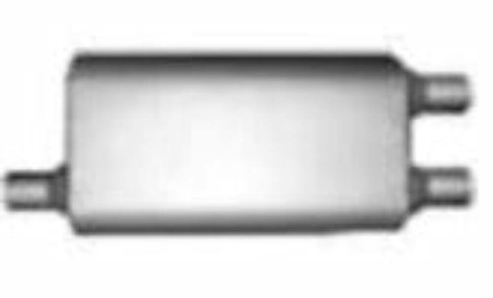 Jones Exhaust F534E Full Boar Truck Muffler 2.5 Inlet, 2.5 Outlet