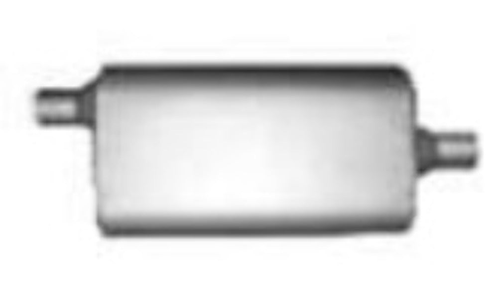 Jones Exhaust F535A Full Boar Truck Muffler 2.75 Inlet, 2.75 Outlet