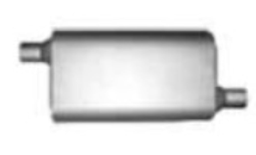 Jones Exhaust F535B Full Boar Truck Muffler 2.75 Inlet, 2.75 Outlet