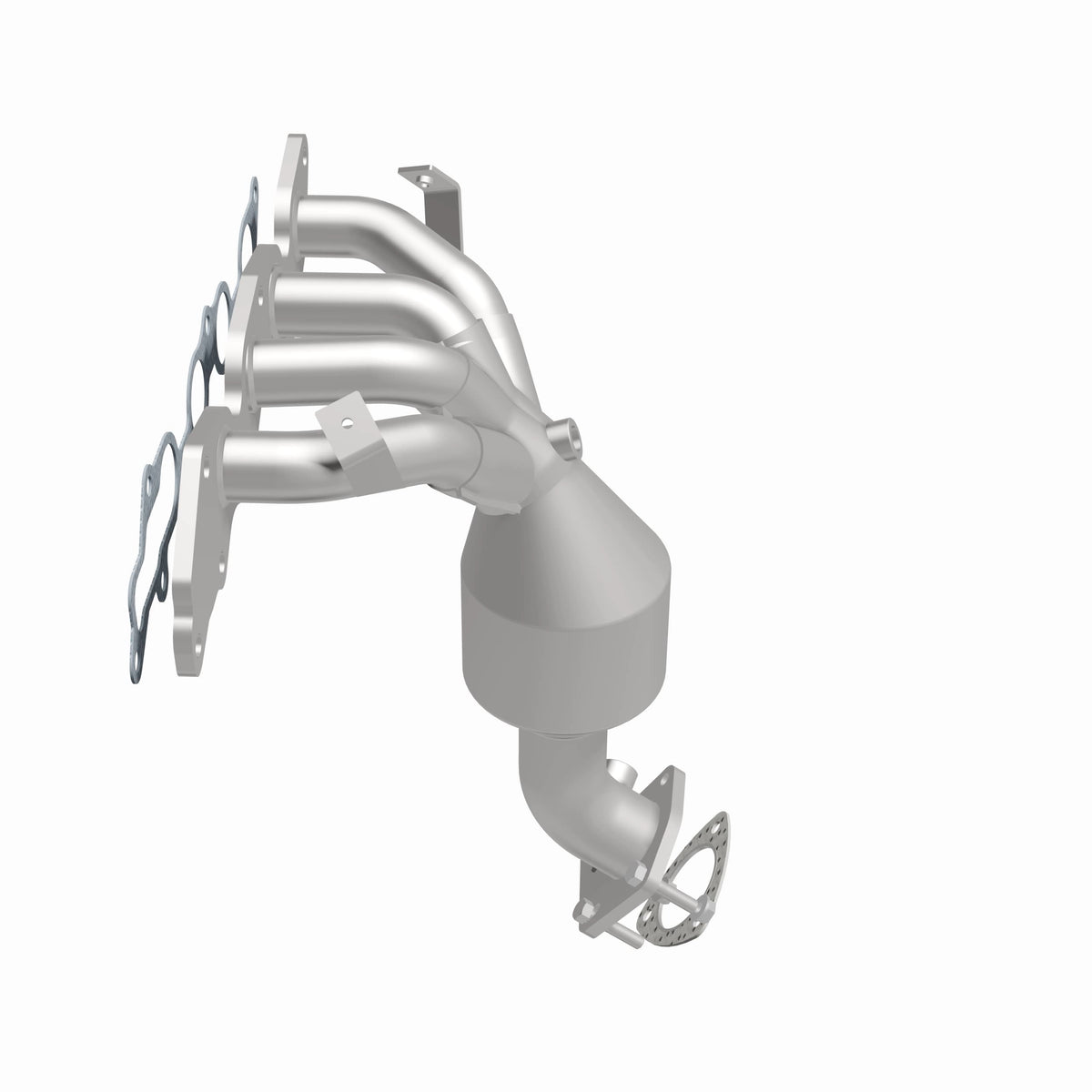 Catalytic Converter with Integrated Exhaust Manifold for HM Grade Federal / EPA Compliant Direct-Fit Manifold Catalytic