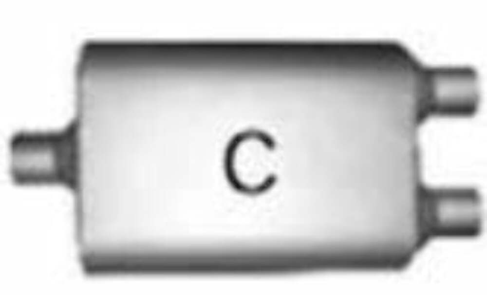 Jones Exhaust FB5402 Full Boar Muffler 2.5 Inlet, 2.5 Outlet