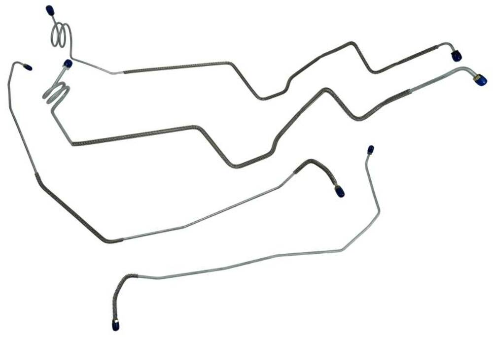 1981-1987 Chevrolet 1/2 Ton Truck Front Brake Line Set 4x4 Power Brakes FBL429