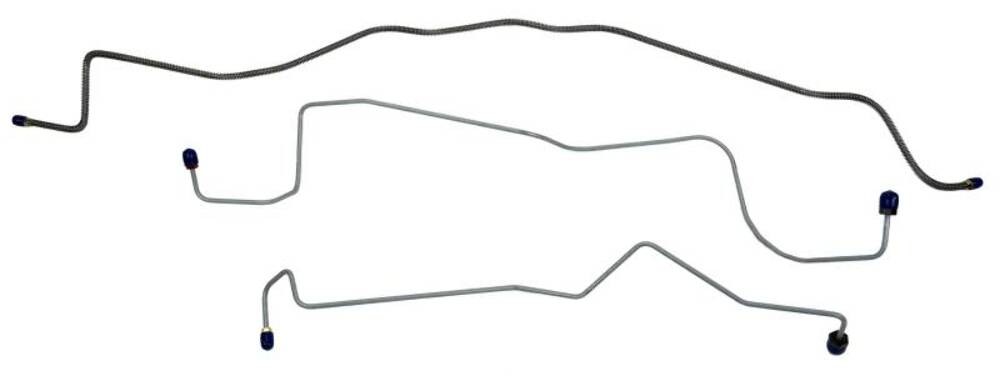 1990-1997 Ford F350 Front Brake Line Kit Steel FBL618
