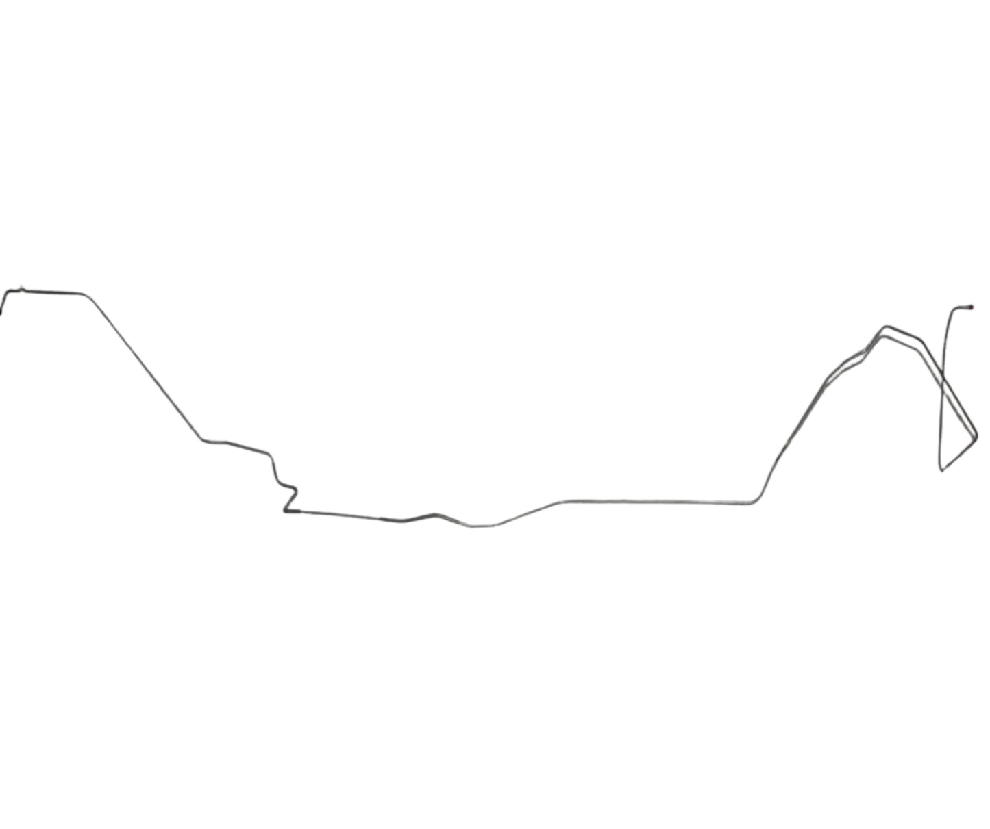 1967-68 Pontiac Firebird Fuel Line 1/4 Inch Fuel Return Line Stainless FGL6714SS