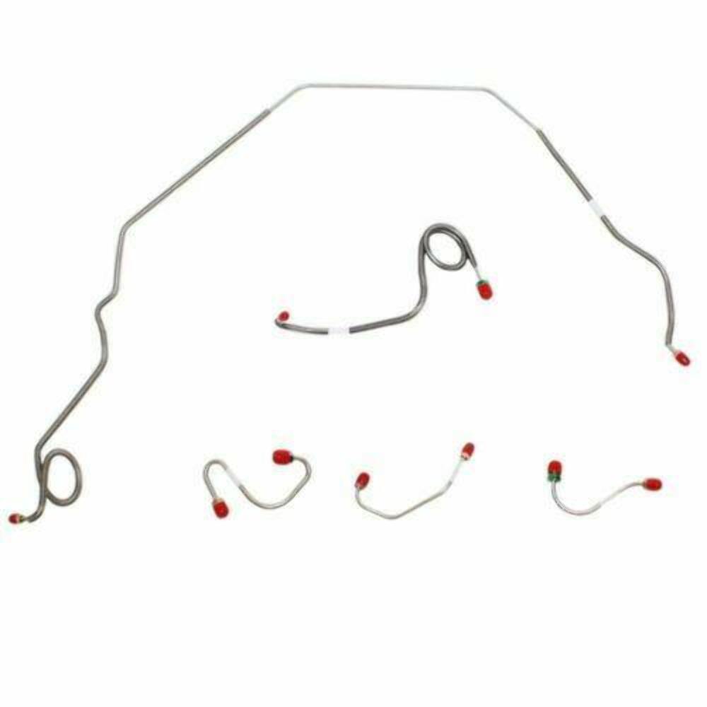 1969 Pontiac Firebird Front Brake Line Kit Power Disc Brakes - FKT6906SS