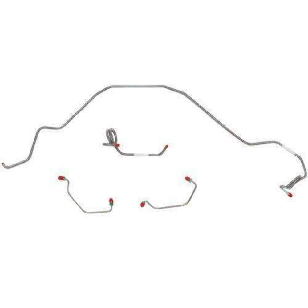 For Pontiac Firebird 1981 Front Brake Line Kit w/ Power DiscBrakes-FKT8101OM-CPP - Front Lines Car Part People
