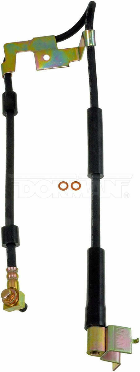 94-96 Ram 4wd AWABS Left Front Brake Hose; Rubber Fine Lines FLH380345