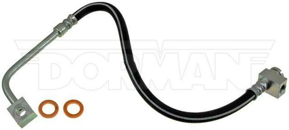 95-97 Ford F-250 4wd Left Front Brake Hose; Rubber Fine Lines FLH380353