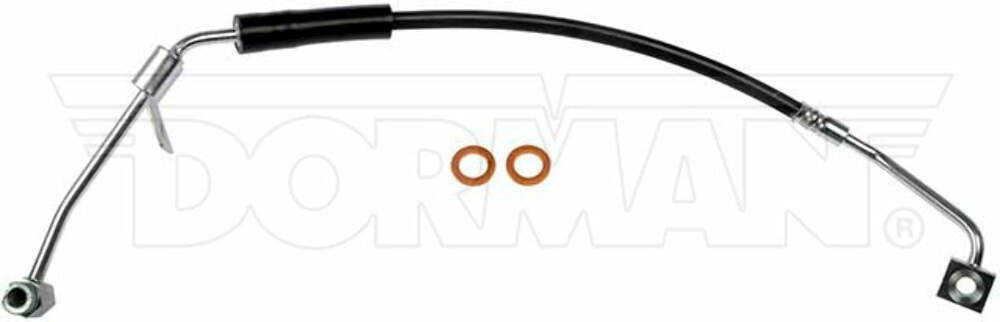 02-04 Ram 1500 AWABS Left Front Brake Hose; Rubber Fine Lines FLH620182