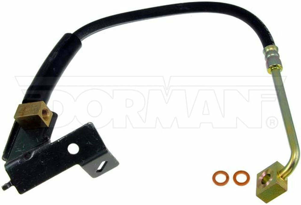 02-05 Ram 1500 RWABS Right Front Brake Hose; Rubber Fine Lines FLH620183