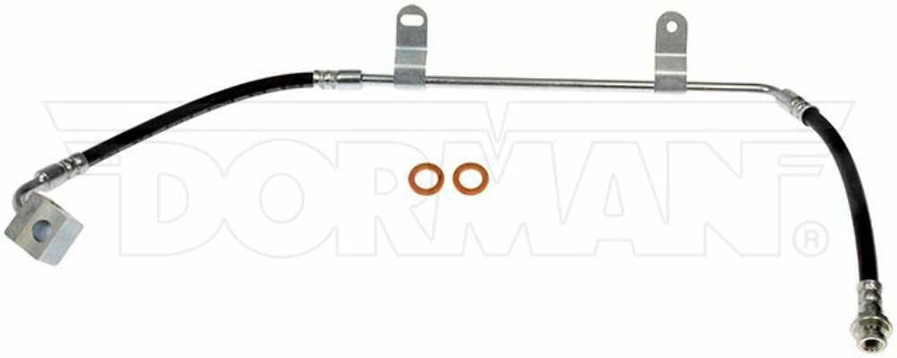 99-04 Jeep Grand Cherokee Rear Drop Brake Hose; Rubber Fine Lines FLH620187