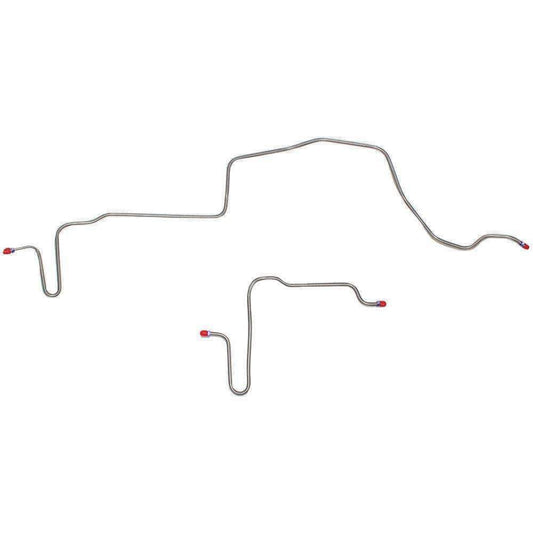 For Pontiac Firebird 1979-1981 Rear Axle Brake Lines 2pc DiscBrake-FRA7901SS-CPP - Rear Lines Car Part People