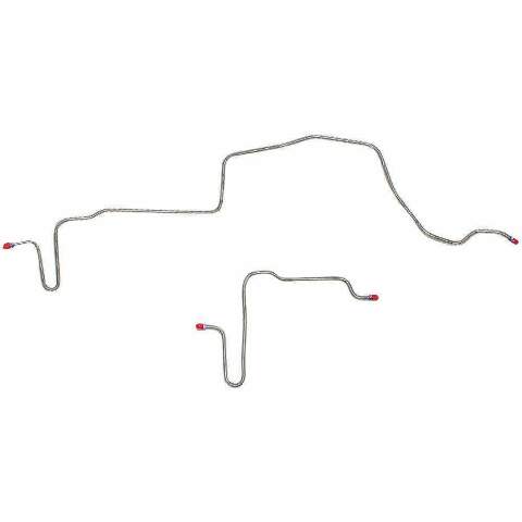 For Pontiac Firebird 1979-1981 Rear Axle Brake Lines 2pc DiscBrake-FRA7901SS-CPP