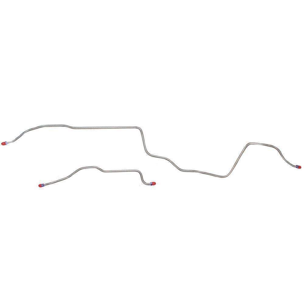 For Pontiac Firebird Esprit 1976-81 Rear Axle Brake Lines 2pc Rear-FRA8001SS-CPP - Rear Lines Car Part People