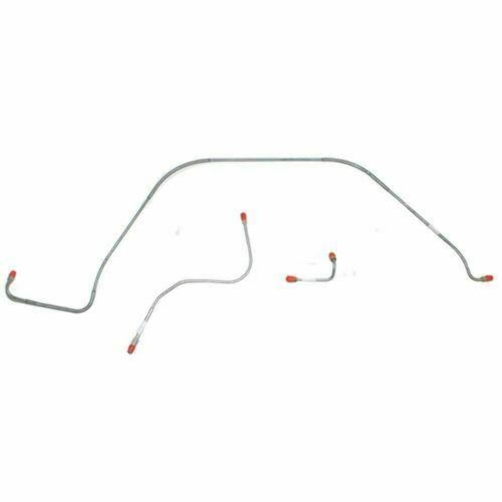 1955-56 Ford Fairlane Front Brake Line Kit Stainless - GKT5501SS - Front Lines Car Part People