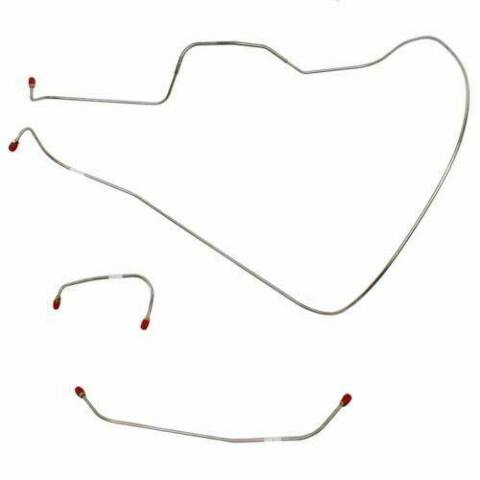 1963-64 Ford Galaxie Front Brake Line Kit Hi-Performance 3 Piece Set Stainless GKT6302SS