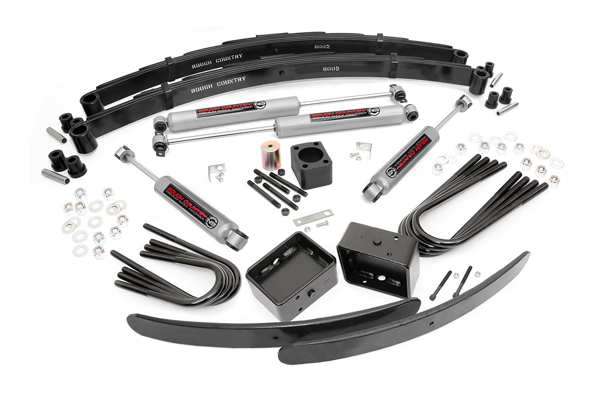 1988-1991 GMC K3500 6 Inch Lift Kit - Rear Blocks - Chevy C30/K30 Truck (77-87)/C3500/K3500 Truck (88-91) - 251.2