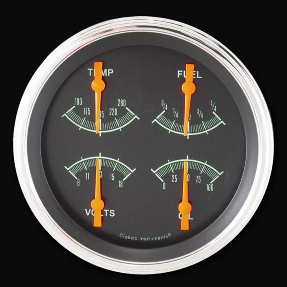 G-Stock 4 5/8" Quad Gauge (Fuel 240-33 OHM) GS75SLF