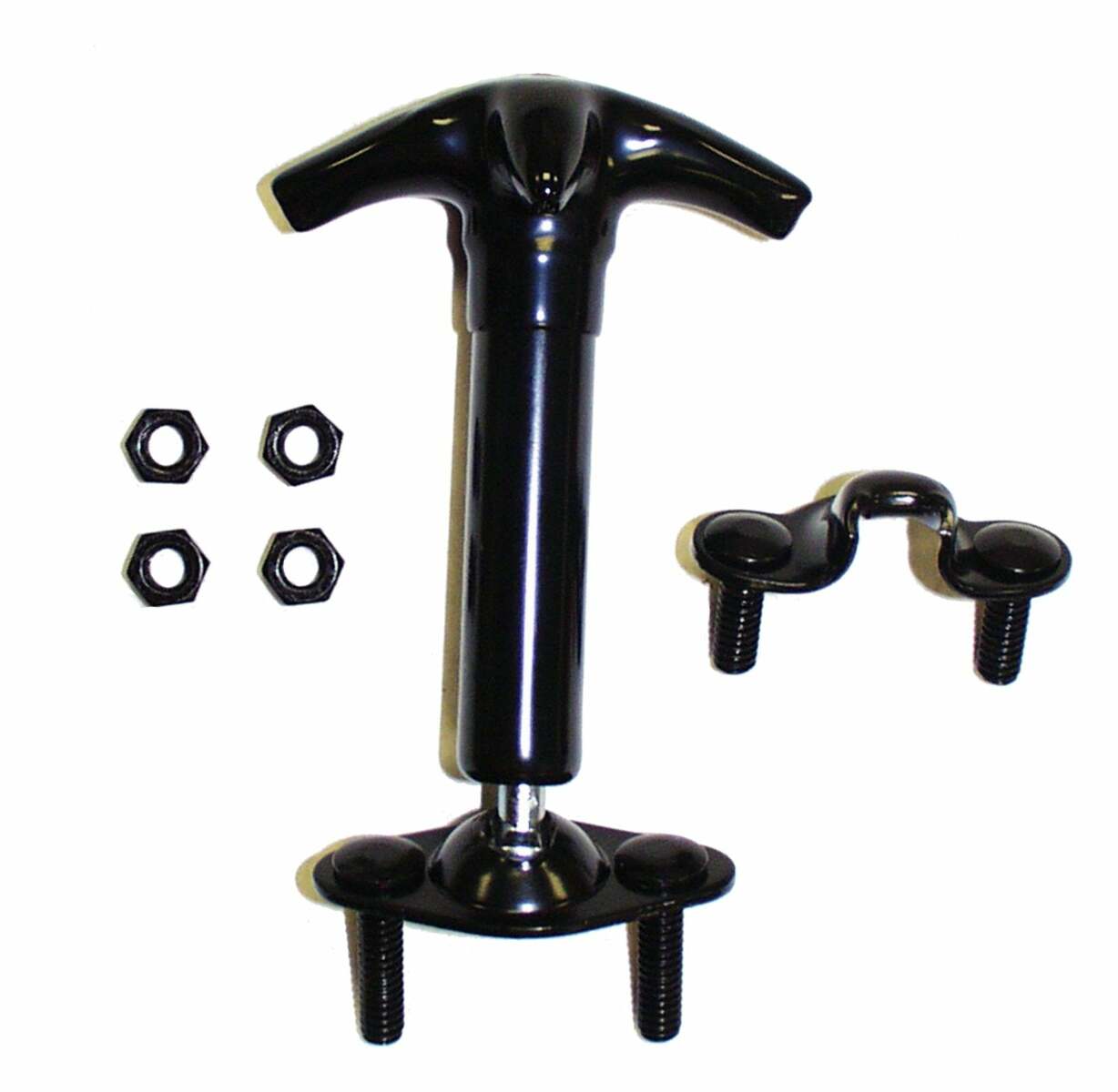 Vintage - Metal Black Hood Catch Kit - HC4
