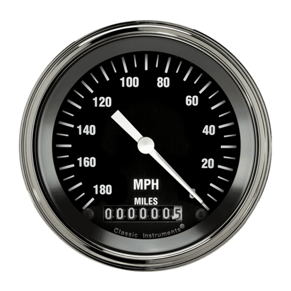 Hot Rod 3 3/8" Speedometer HC55SLF
