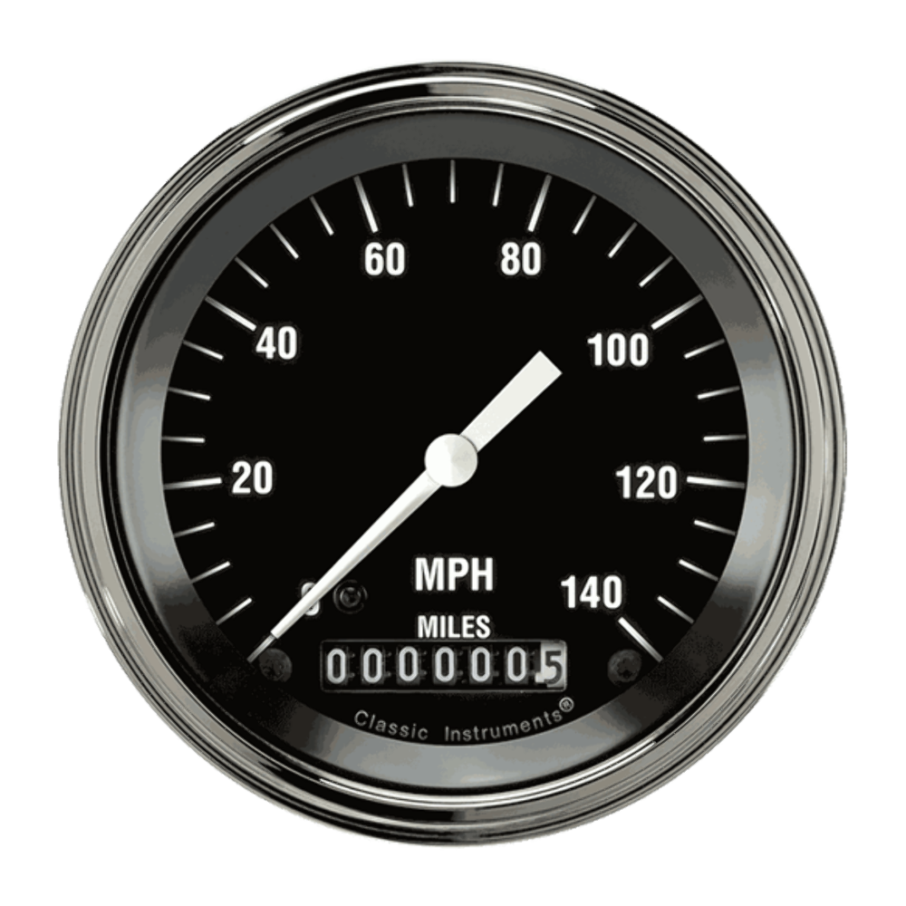 Hot Rod 3 3/8" Speedometer HR55SLF