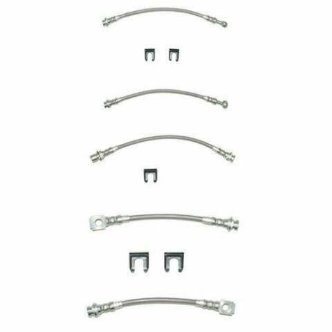 1993-97 Chevrolet Camaro Complete Brake Hose Kit Braided Stainless HSK0004SS