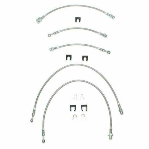 2000-06 Cadillac Escalade Brake Hose Kit 4WD Non TC SUV 5pcs Stainless HSK0009SS