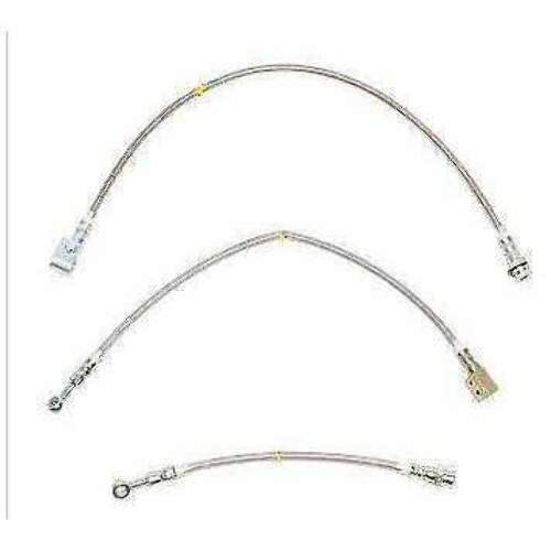 For Ford F-150 Ranger 1975-1981 Brake Hose Kit w/ 4WD Front-HSK0014SS-CPP