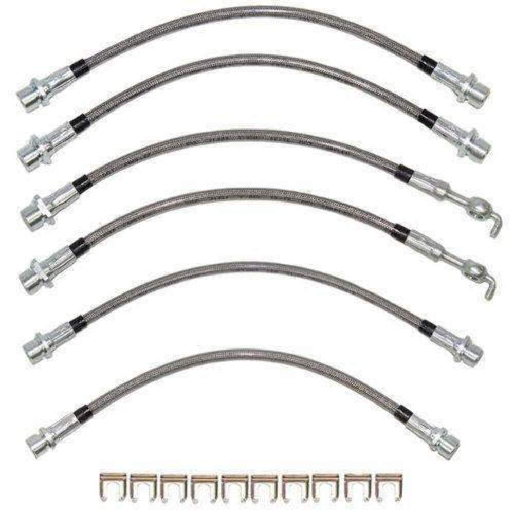 2007 - 2014 Toyota Tundra Brake Hose Kit - HSK0016SS - Brake Hoses Car Part People