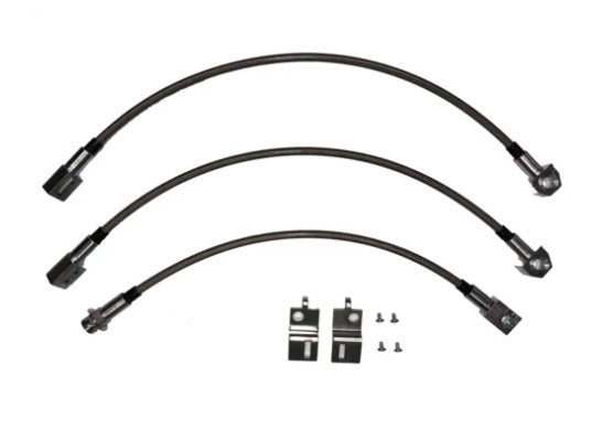 1972 Chevrolet Chevelle Brake Hose Kit Braided Stainless - HSK0045SS