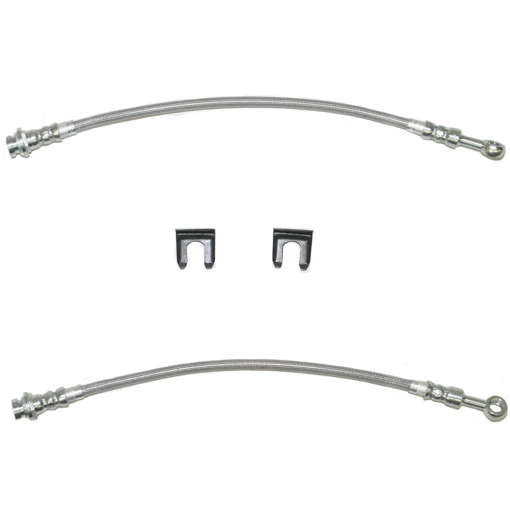 Pontiac Front Brake Hose; Fine Lines-HSP0006OM - Brake Hoses Car Part People