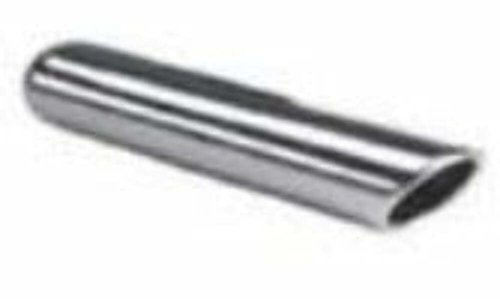 Jones Exhaust IRAC418 Chrome Exhaust Tip Rolled Angled 4 - Exhaust Tips Car Part People
