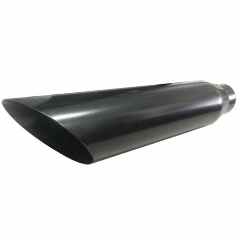 Jones Exhaust J5718ACK Black Stainless Steel Exhaust Tip Angle 3.5