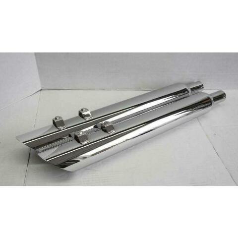 95-16 Harley Davidson Slip on Angle Cut Muffler Chrome Exhaust JAC3120MC