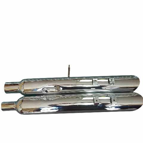 95-16 Harley Davidson Angle Cut Slip On Muffler Chrome Exhaust 1.75 Baffle