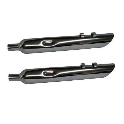 95-16 Harley Davidson Straight Cut Slip On Motorcycle Muffler 2.5 Baffle