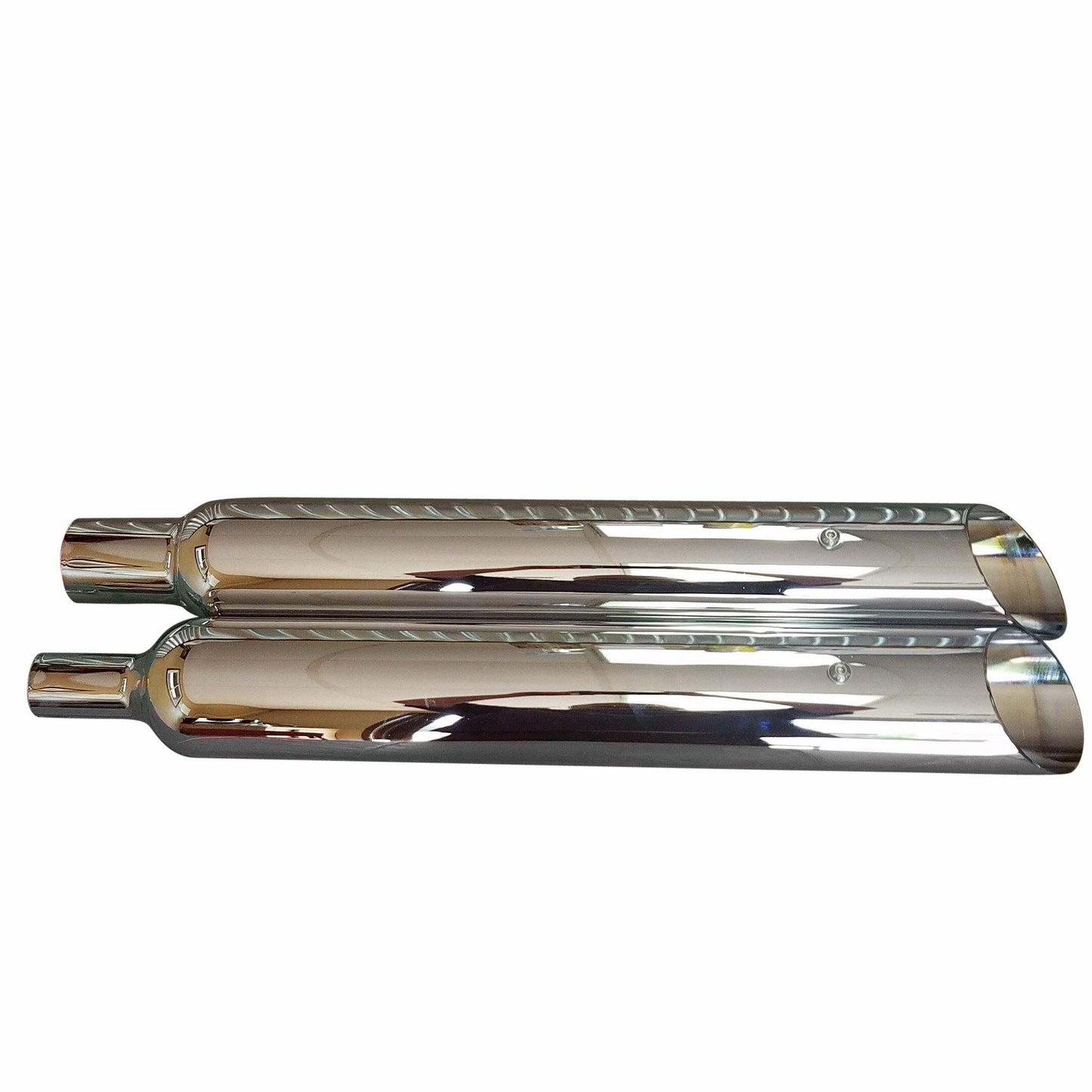 95-16 Harley Davidson Full Boar Reverse Angle Cut Slip On Muffler 2 Baffle - Performance Mufflers Car Part People