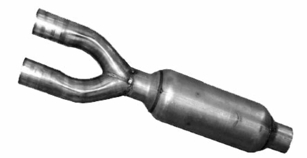 Jones Exhaust JFP250D Flow Pack Muffler 2.5 Dual Inlet, 2.5 Outlet